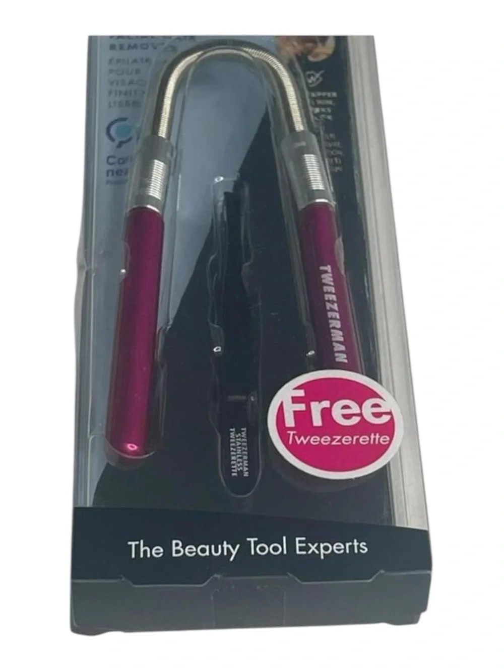 new Tweezerman ㋛ Smooth Finish Facial Hair Remover + Tweezerette ㋛ Hot Pink ㋛